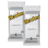 Kit c/ 2 Pacotes Preservativo Blowtex Zero c/ 6 Un Cada