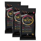 Kit c/ 3 Pacotes Preservativo SKYN Cocktail c/ 6 Un Cada