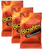 Kit c/ 3 PacotesPreservativo Blowtex Hot c/ 3 Un Cada