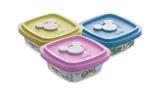 Kit C/3 Pote Vidro Marinex C/ Valvula Baby Disney 300 Ml - Facilita