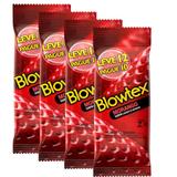 kit c/ 4 Preservativo Blowtex Morango L12 P10