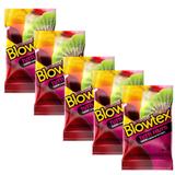 Kit c/ 5 Pacotes Preservativo Blowtex Tutti-Frutti c/ 3 Un Cada