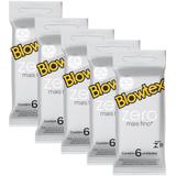 Kit c/ 5 Pacotes Preservativo Blowtex Zero c/ 6 Un Cada