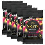 Kit c/ 5 Pacotes Preservativo SKYN Sexy Cherry c/ 3 Un Cada