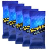 Kit c/ 5 Pacotes Preservativos Blowtex Action c/ 6 Un Cada