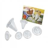 Kit c/ 9 Formas Modeladoras de Coxinha Salgados 3 - P / 3 - M / 3 - G - 7180 - Keita
