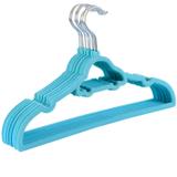 KIT - Cabide de veludo Infantil Azul com carro - 30 Unidades - Pingoo.casa