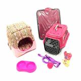 Kit Cachorro Caminha Transporte Xixi Sim/não Completo P Rosa - R2s