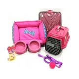 Kit Cachorro Caminha Transporte Xixi Sim/não Rosa G - R2s