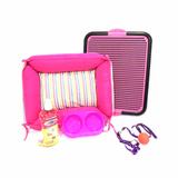 Kit Cachorro Caminha Xixi Sim/não Completo M Rosa - R2s