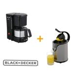 Kit Cafeteira Black Decker CM12 127v Espremedor de Frutas Black Decker CJ Inox 127v