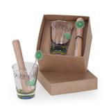 Kit Caipirinha + 1 socador de limão + 1 mexedor de drink + 1 copo - Shop quality
