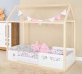 Kit Cama Montessoriano 9 peças Nuvem Rosa - I9 baby