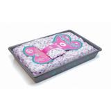 Kit cama para pet com base - Rosa - Plasvale