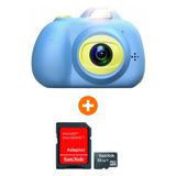 Kit Câmera Fotográfica Digital Infantil - Kids + Cartão SD 32GB - Kids camera / sandisk