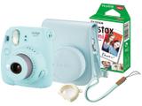 Kit Câmera Instantânea Fujifilm Instax Mini 9 - Azul Aqua Filmes 10 Poses Bolsa