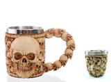Kit Caneca + copo shot Caveira Cranio - Medieval