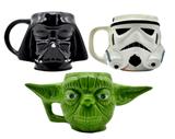 Kit Canecas 3d Coleção Star Wars Darth Vader Yoda Storm - Zona criativa