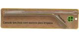 Kit Canudo Inox Douro Curvo 20 cm Ecológico e Escova Limpado - Bono