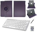 Kit Capa 360/Can/Pel/Teclado Branco iPad New 2017 9,7 " Roxo - Bd cases
