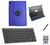 Kit Capa 360/Can/Pel/Teclado iPad Air 3 2019 - 10.5" Azul - Bd cases