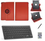 Kit Capa 360/Can/Pel/Teclado iPad New 2017 9,7 " Verm - Bd cases