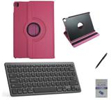 Kit Capa 360/Can/Pel/Teclado iPad Pro 2019 - 12.9" Rosa - Bd cases