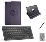 Kit Capa 360/Can/Pel/Teclado iPad Pro 2019 - 12.9" Roxo - Bd cases