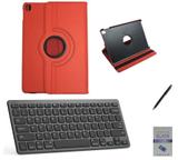 Kit Capa 360/Can/Pel/Teclado iPad Pro 2019 - 12.9" Verm - Bd cases