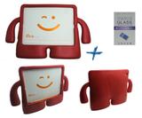 Kit Capa Anti-Choque iPad 2/3/4 + Pel.Vidro (Vermelho) - Bd cases
