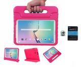Kit Capa Anti-Choque Tab E T560/T561 9,6" + Pel.Vidro (Rosa) - Bd cases