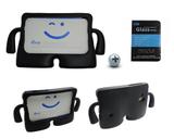 Kit Capa Anti-Choque Tab Lite T110/T111 7" +Pel.Vidro(Preto) - Bd cases
