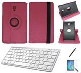 Kit Capa/Can/Pel/Teclado Branco Galaxy Tab S4 - T835 10,5" 360 Pink - Bd cases