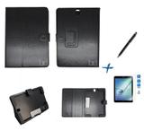 Kit Capa Case Galaxy Tab S3 - T820/T825 Carteira / Caneta Touch + Película de Vidro (Preto) - Bd cases