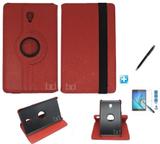 Kit Capa Case Galaxy Tab S4 - Modelo T835 10,5 polegadas 360 / Can Touch + Pel Vidro (Vermelho) - Skin t18