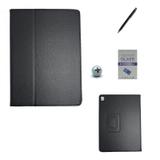 Kit Capa Case para iPad Pro 9,7" Carteira/Pasta + Película / Caneta Touch (Preto) - Bd cases