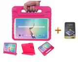 Kit Capa Case Protetor Infantil Anti-Choque/Impacto Galaxy Tab A P550/P555/P580 9,7" + Película de Vidro BD NET (Rosa) - Bd cases