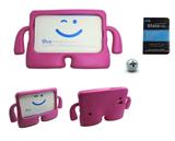 Kit Capa Case Protetor Infantil Anti-Choque/Impacto Galaxy Tab E T113/T115/T116 7" + Película de Vidro (Pink) - Bd cases