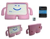 Kit Capa Case Protetor Infantil Anti-Choque/Impacto Galaxy Tab Lite T110/T111 7" + Película de Vidro (Rosa) - Bd cases