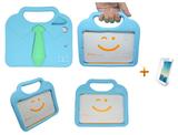 Kit Capa Case Protetor Infantil Anti-Choque/Impacto "gravatinha" iPad Mini 2/3/4 + Película de Vidro (Azul) - Bd cases