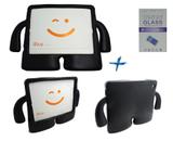 Kit Capa Case Protetor Infantil Anti-Choque/Impacto iPad 2/3/4 + Película de Vidro (Preto) - Skin t18