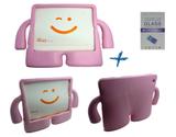 Kit Capa Case Protetor Infantil Anti-Choque/Impacto iPad 2/3/4 + Película de Vidro (Rosa) - Bd cases