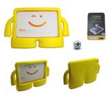 Kit Capa Case Protetor Infantil Anti-Choque/Impacto iPad Mini 2/3 + Película de Vidro (Amarelo) - Bd cases