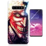 Kit Capa Case TPU Galaxy S10 Coringa Joker Batman Why So Serious + Pel Vidro (BD01) - Bd cases