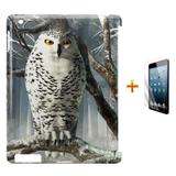 Kit Capa Case TPU iPad 2/3/4 Coruja + Película de Vidro (BD02) - Skin t18