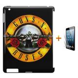 Kit Capa Case TPU iPad 2/3/4 Guns nRoses + Película de Vidro (BD01) - Skin t18