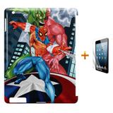 Kit Capa Case TPU iPad 2/3/4 Homem Aranha + Película de Vidro (BD01) - Skin t18