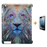 Kit Capa Case TPU iPad 2/3/4 Lion + Película de Vidro (BD01) - Skin t18