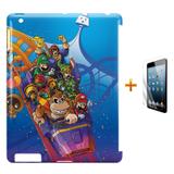 Kit Capa Case TPU iPad 2/3/4 Mario Bros e DK + Película de Vidro (BD01) - Skin t18