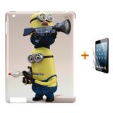 Kit Capa Case TPU iPad 2/3/4 Minions + Película de Vidro (BD01) - Skin t18